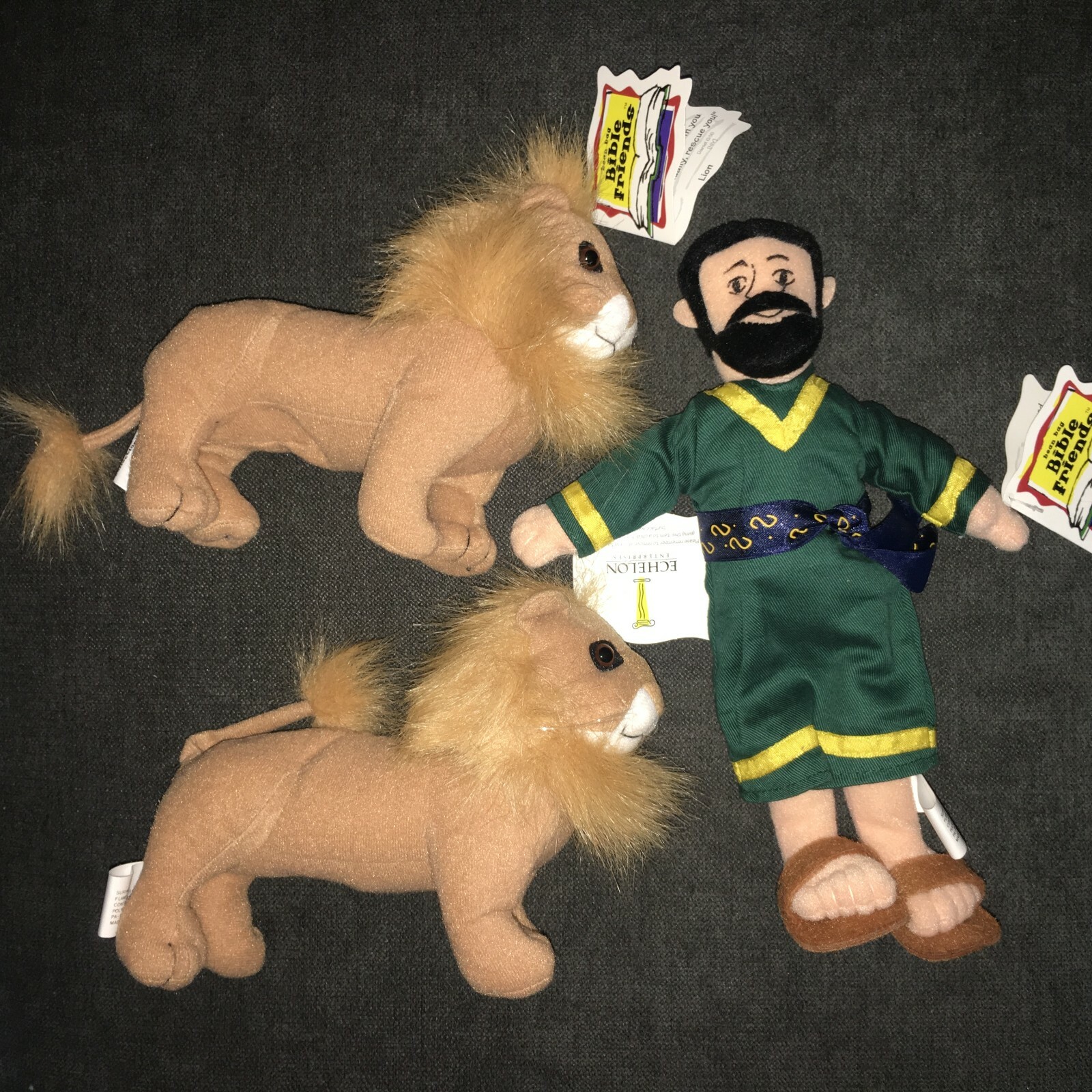 ECHELON ENTERPRISES THE BIBLE FRIENDS COLLECTION. DANIEL AND TWO LIONS.