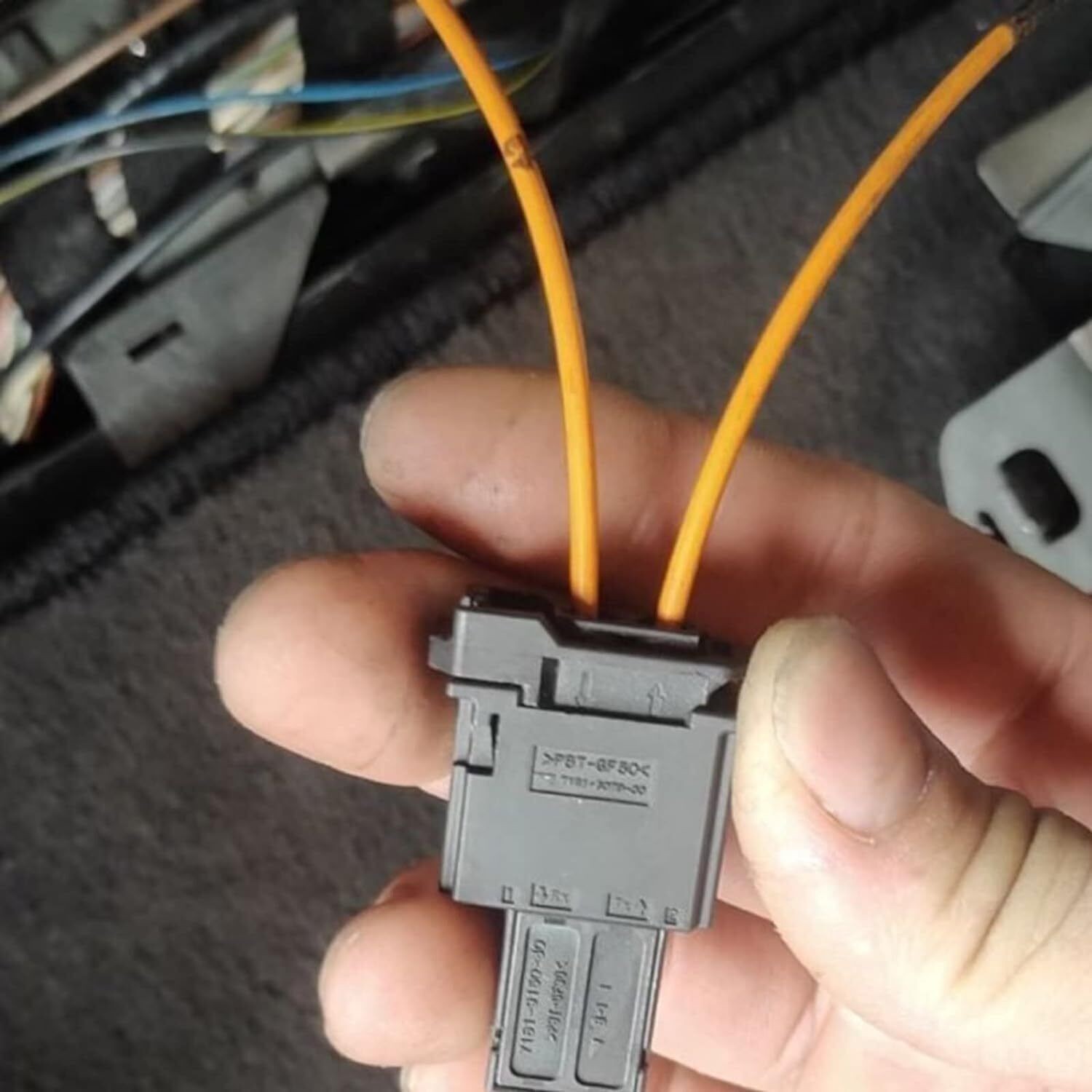 4PCS Fiber MOST Optical Optic Loop Bypass Male&Female Adapter Cable 1-1355426-1