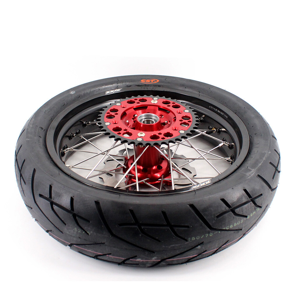 KKE 3.5/4.25 Supermoto Wheels For Honda CRF450L/CRF450RL 2019-2024 CST Tyres Kit