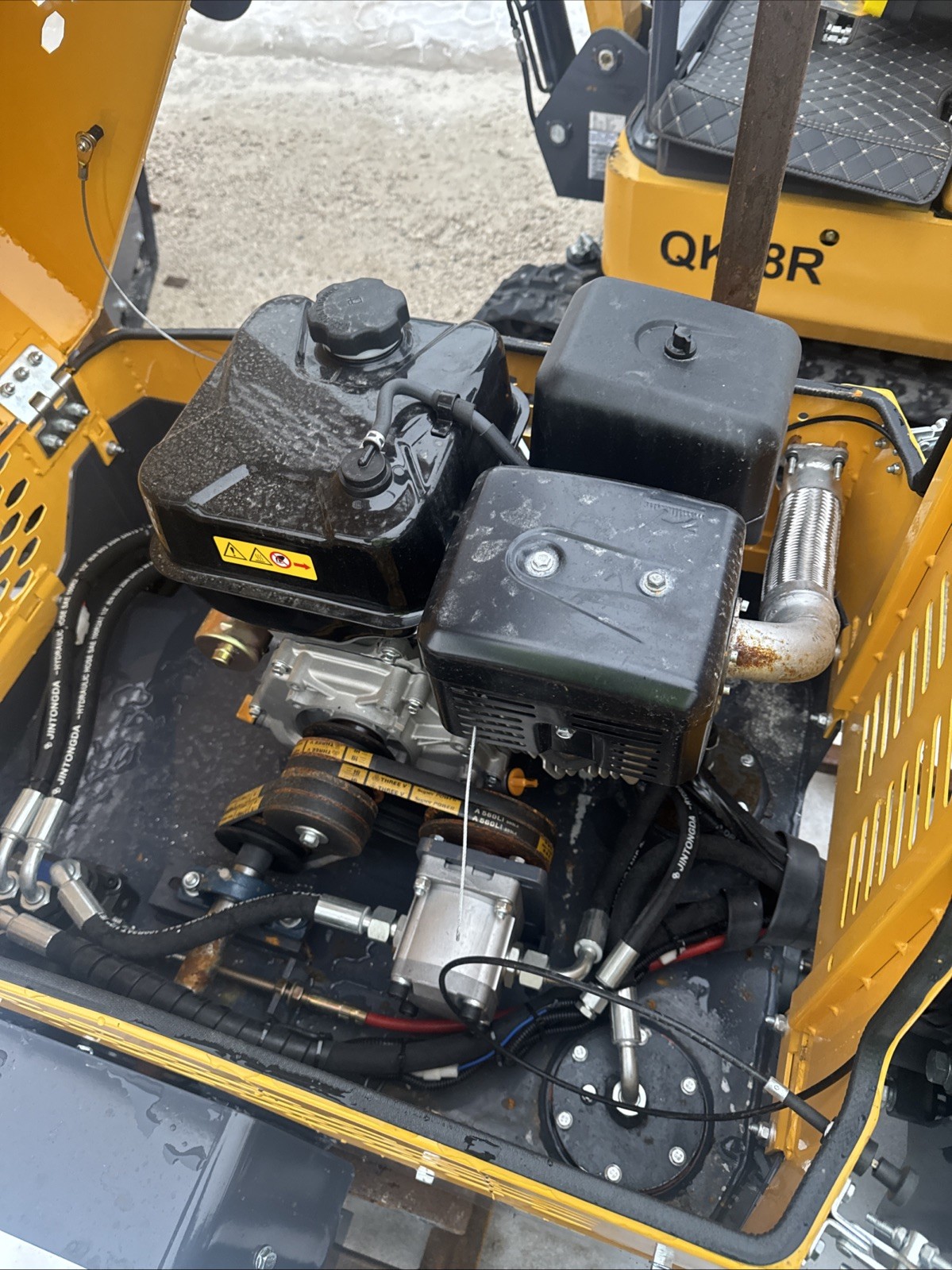 SDOL SL1000 Vibratory Roller Ride On Compactor Asphalt Smooth Drum 13 Hp Gas