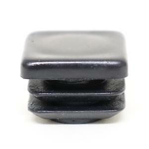 3/4" Inch | Square Plastic End Cap Tubing Hole Post Plug | Multiple Quantities