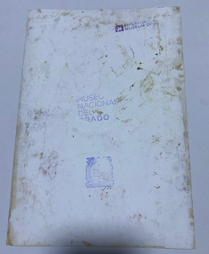 JOHN SINGER SARGENT Drawing on paper (Handmade) signed and stamped mixed media.