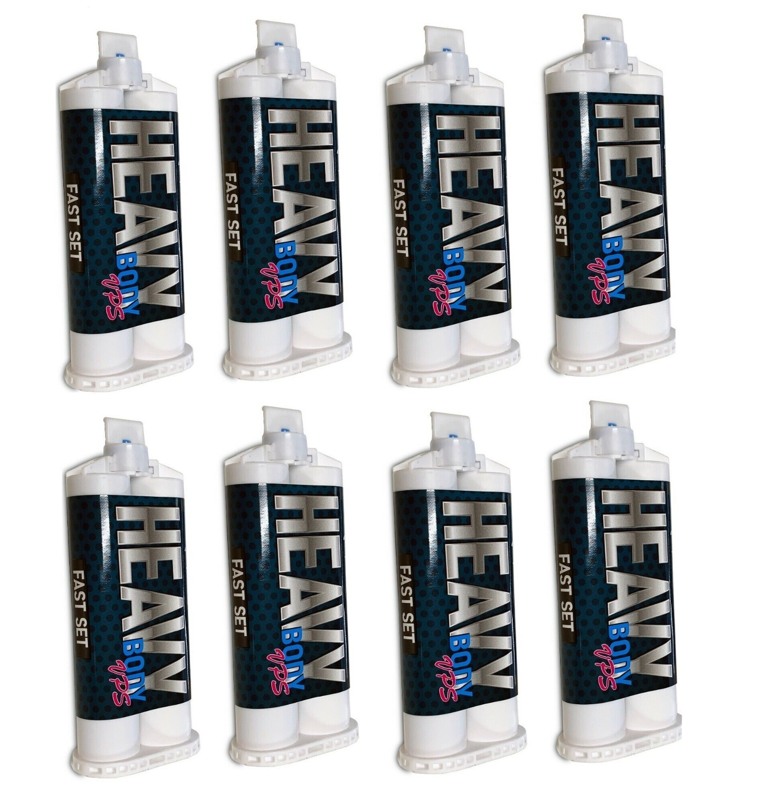 8 x Heavy Body Fast Rapid Set Impression Material, 50mL Cartridges VPS PVS