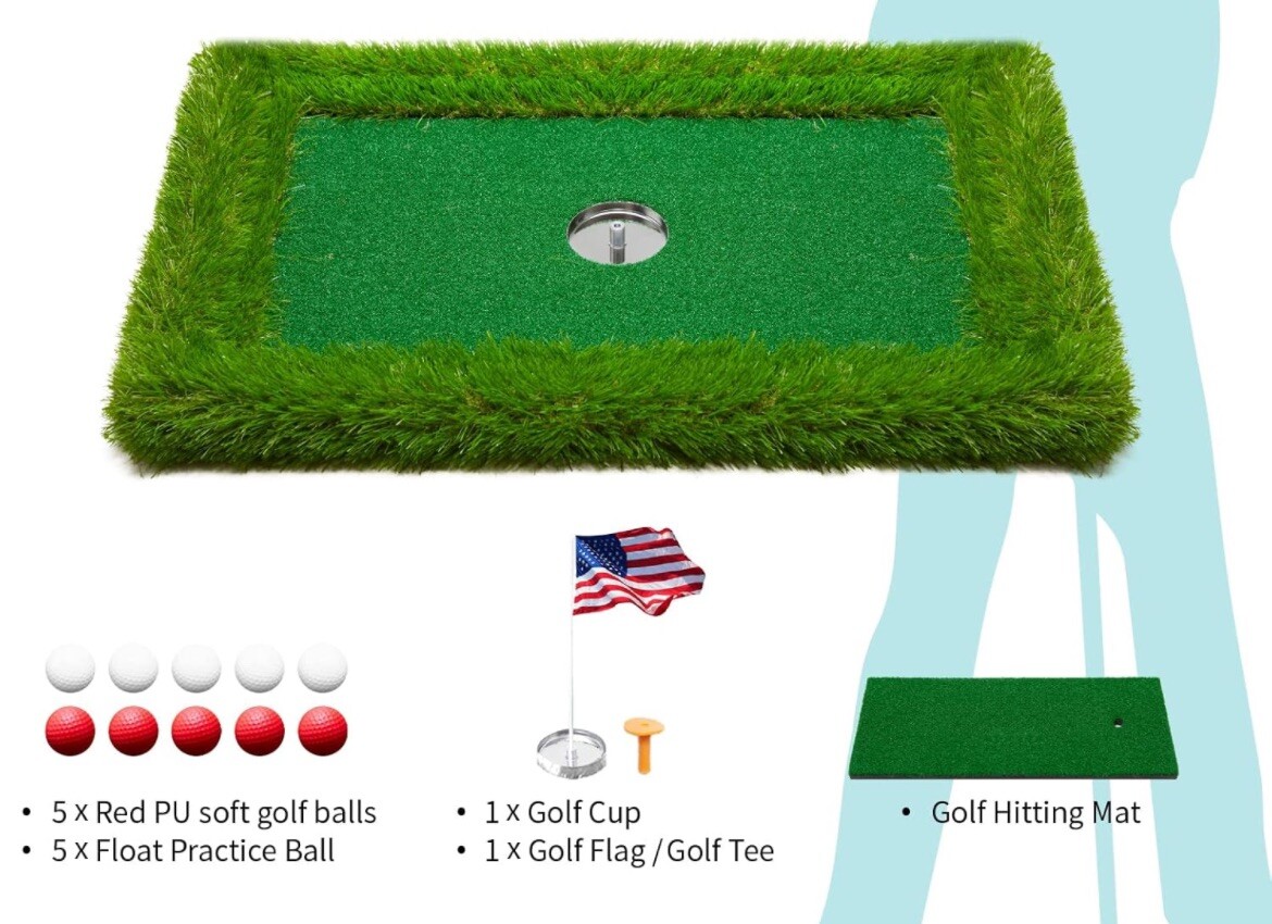 PLBBJH Floating Golf Green for Pool, Floating Chipping Green - Perfect Golf Gift