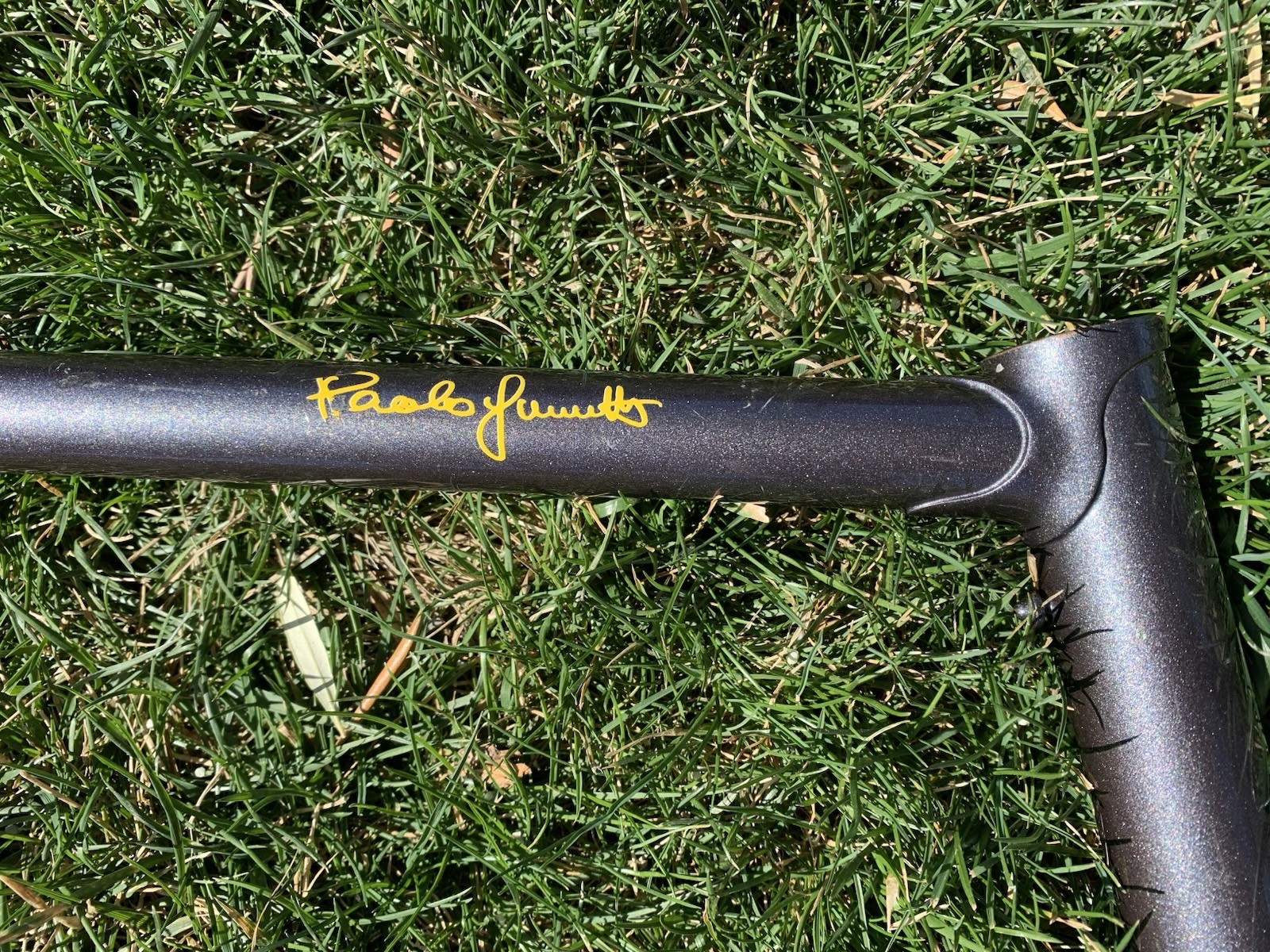 62cm x 60cm 1991 Guerciotti Steel Road Bike Frame Columbus TSX Clears 30mm Tire!