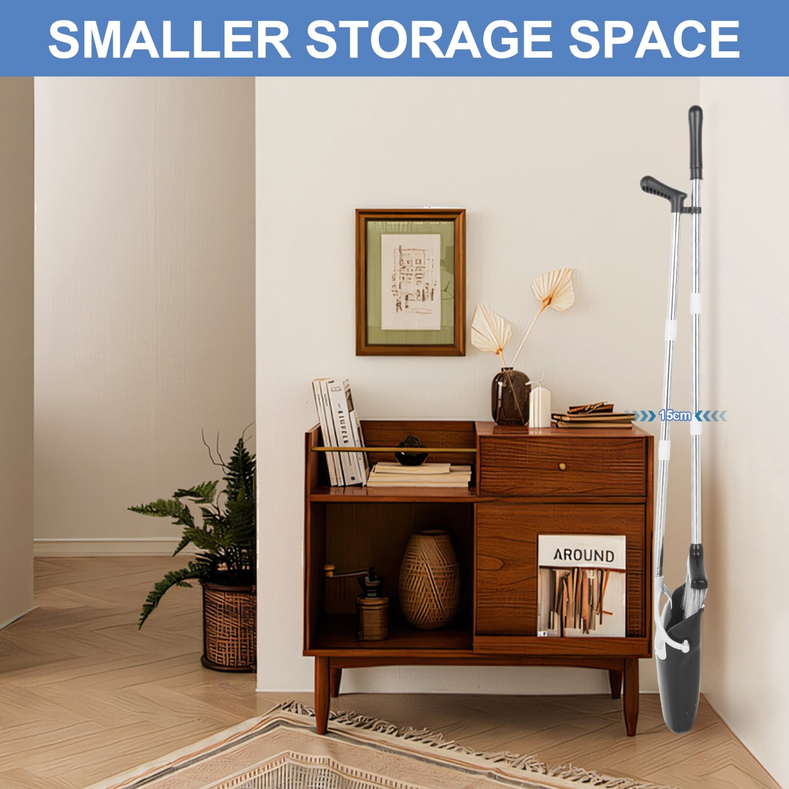 Broom and Dustpan Set Lightweight Upright Lobby Broom and Dust Pan Combo