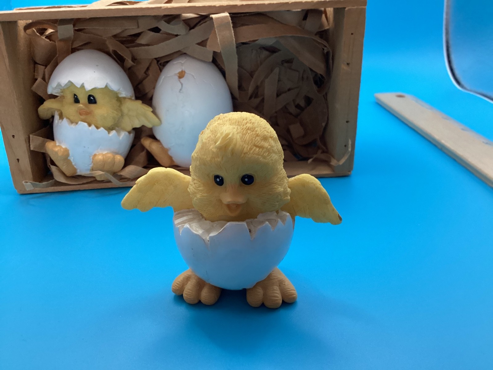 Vintage 1984 Critter Littles Baby Chick Figurine Egg Hatchling for Easter NIB