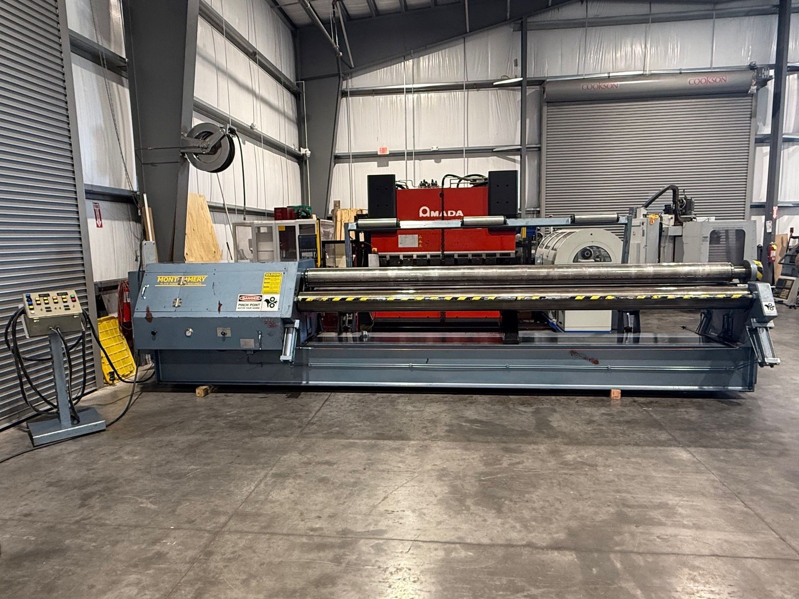 MONTGOMERY 4R-16810 14’ x 10 Gauge 4-Roll Plate Bending Roll #7659