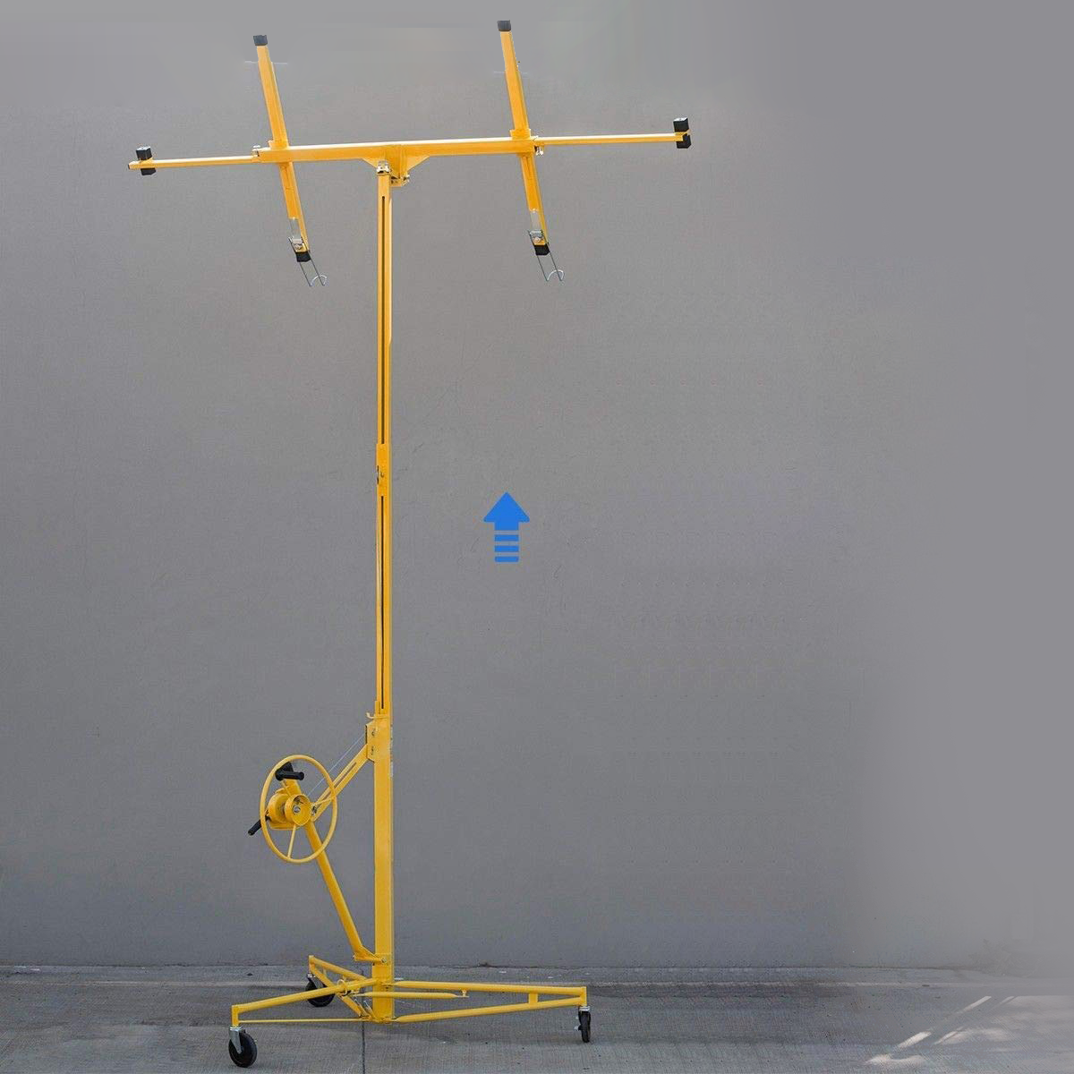 Stark USA 11ft Drywall Lift Panel Hoist Plasterboard Sheetrock Jack Lift Rolling