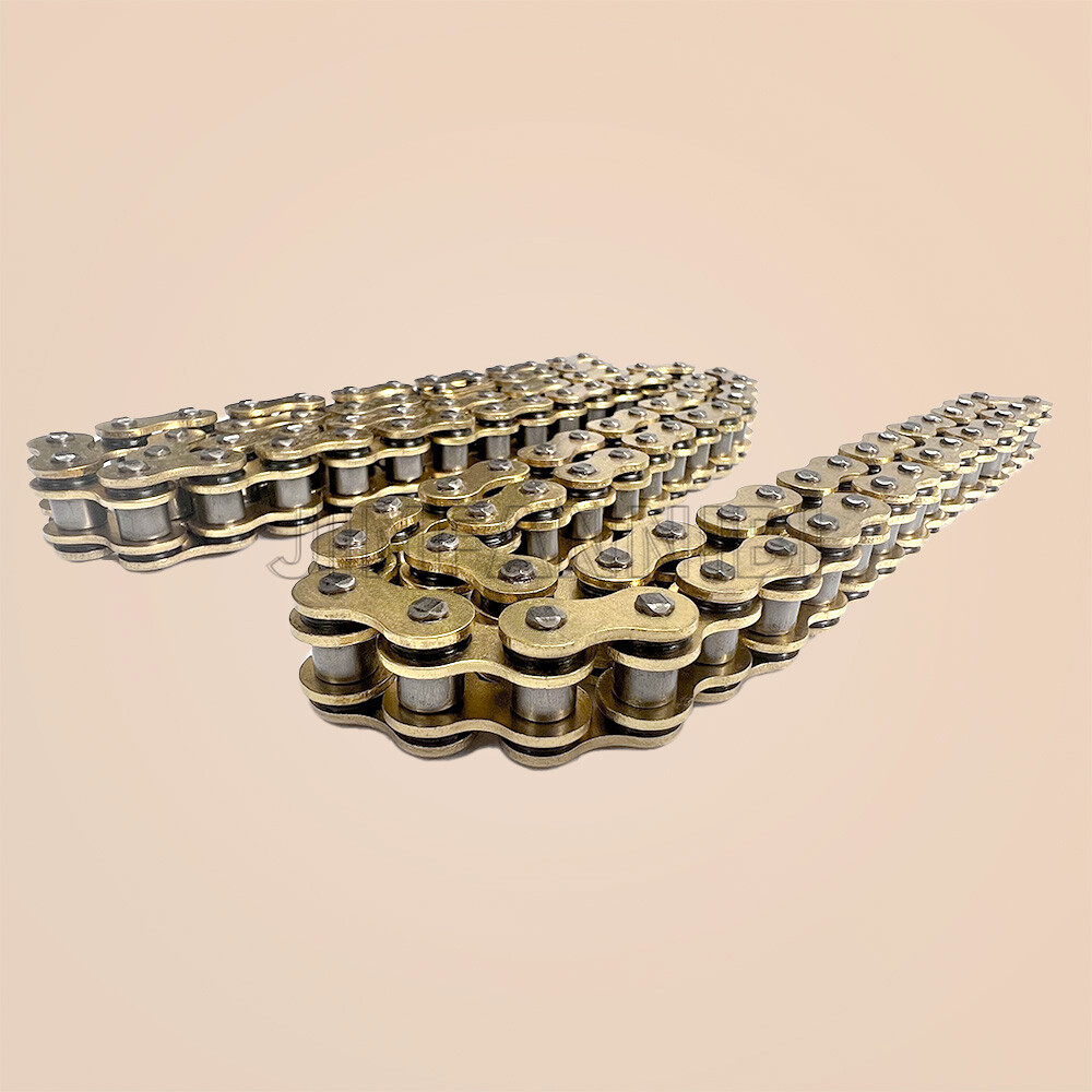 Gold 428 X-Ring Chain 140 Links W/Connecting Master Link for Motorcycle