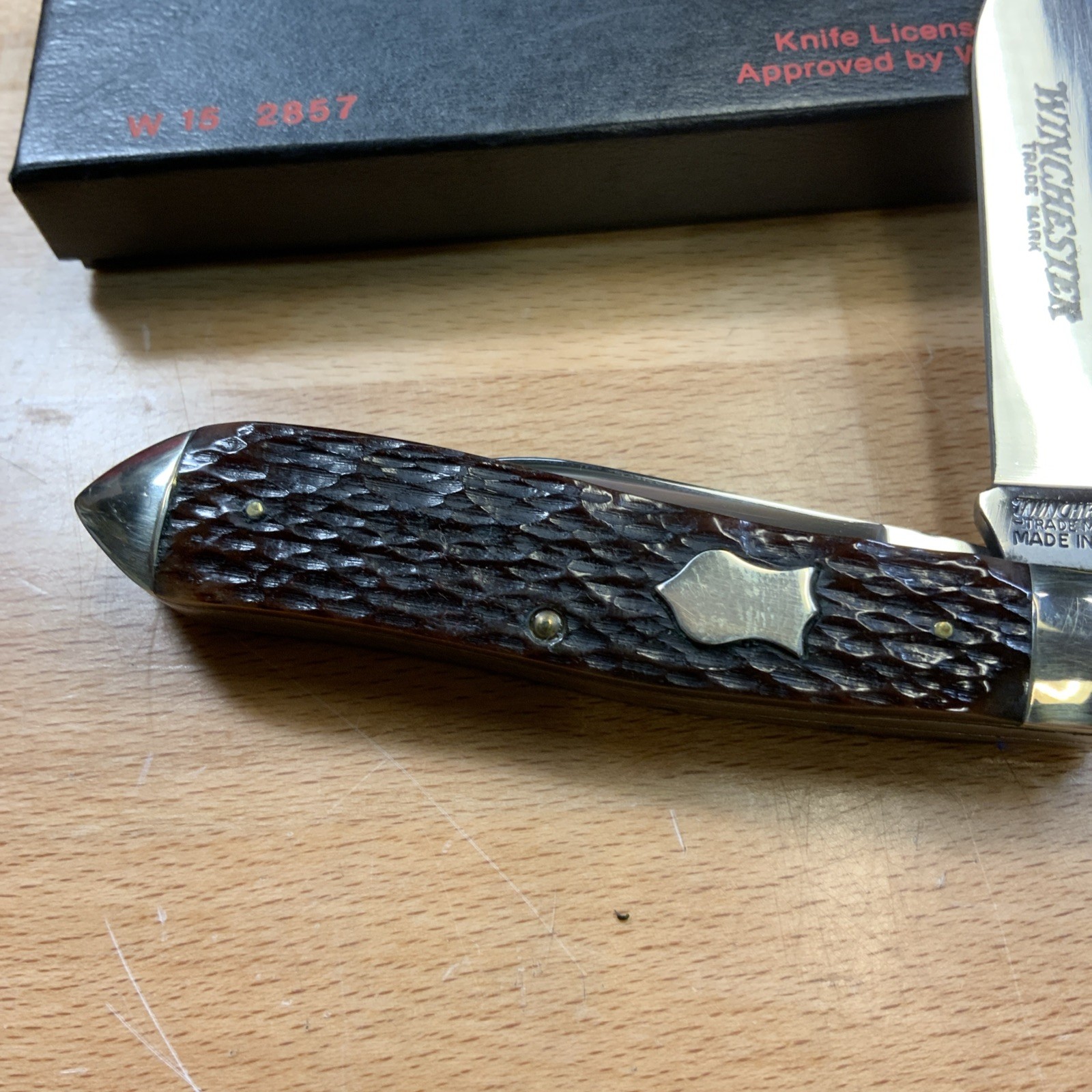 Winchester Torpedo Jack 2857 Two Blade , Original Box Excellent 1987 Made In USA