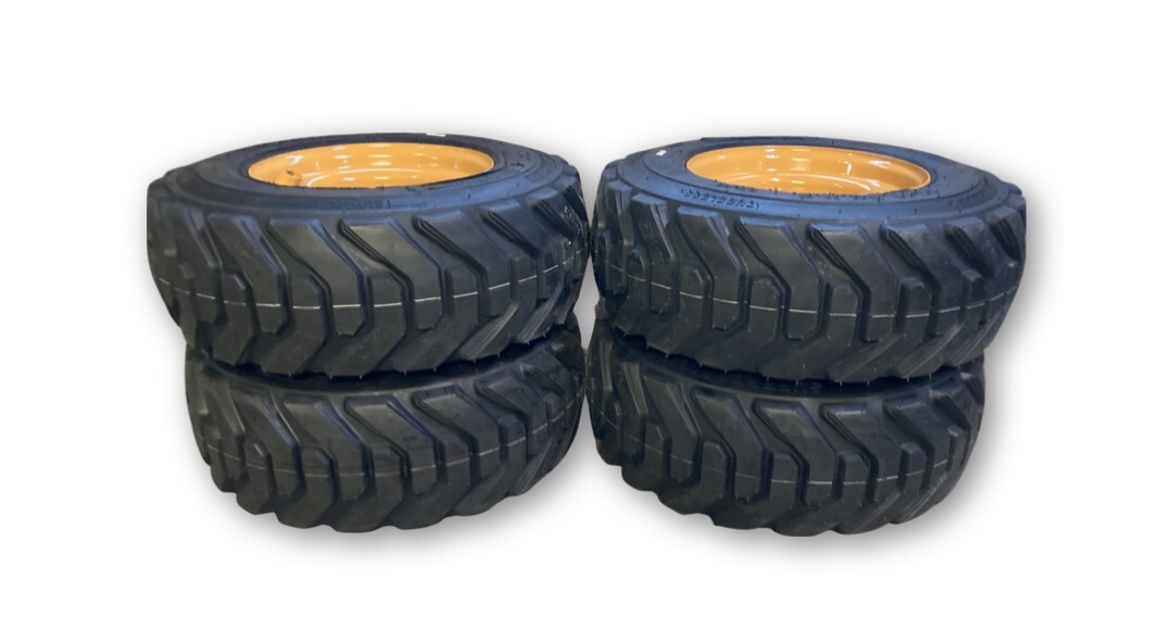 12-16.5 HD Skid Steer Tires/Wheels/Rims-12X16.5 for Case 1845, 1845C, etc. 14PLY