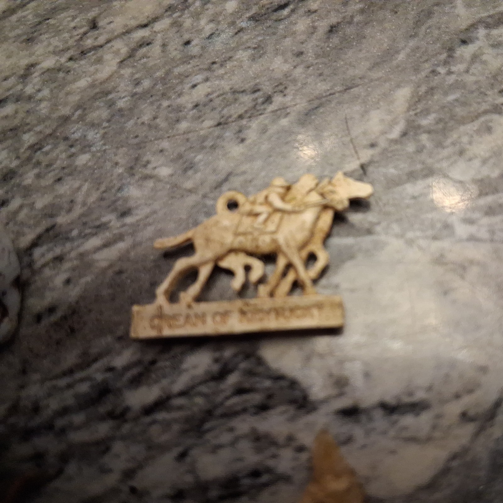 1940s Celluloid Horse Racing Charm Lot Schenley WhiskeyPremium Gumball Toy Skull