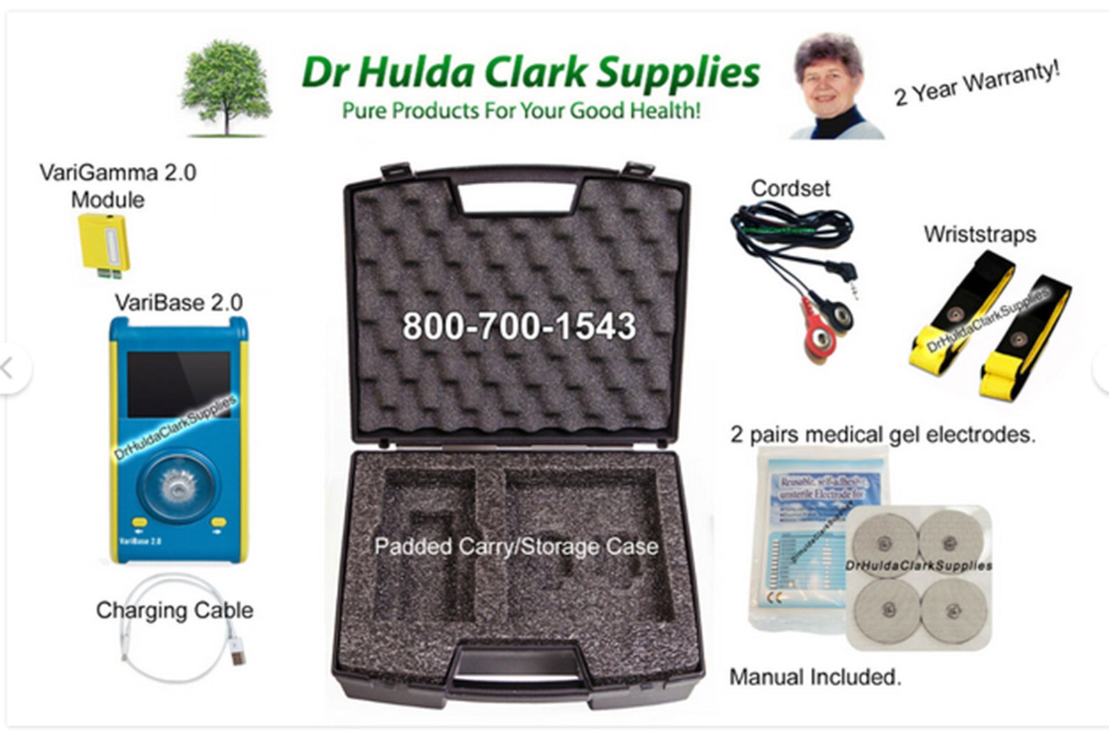 Dr Hulda Clark - VariGamma 2.0 - Frequency Generator -  Free USA Shipping!