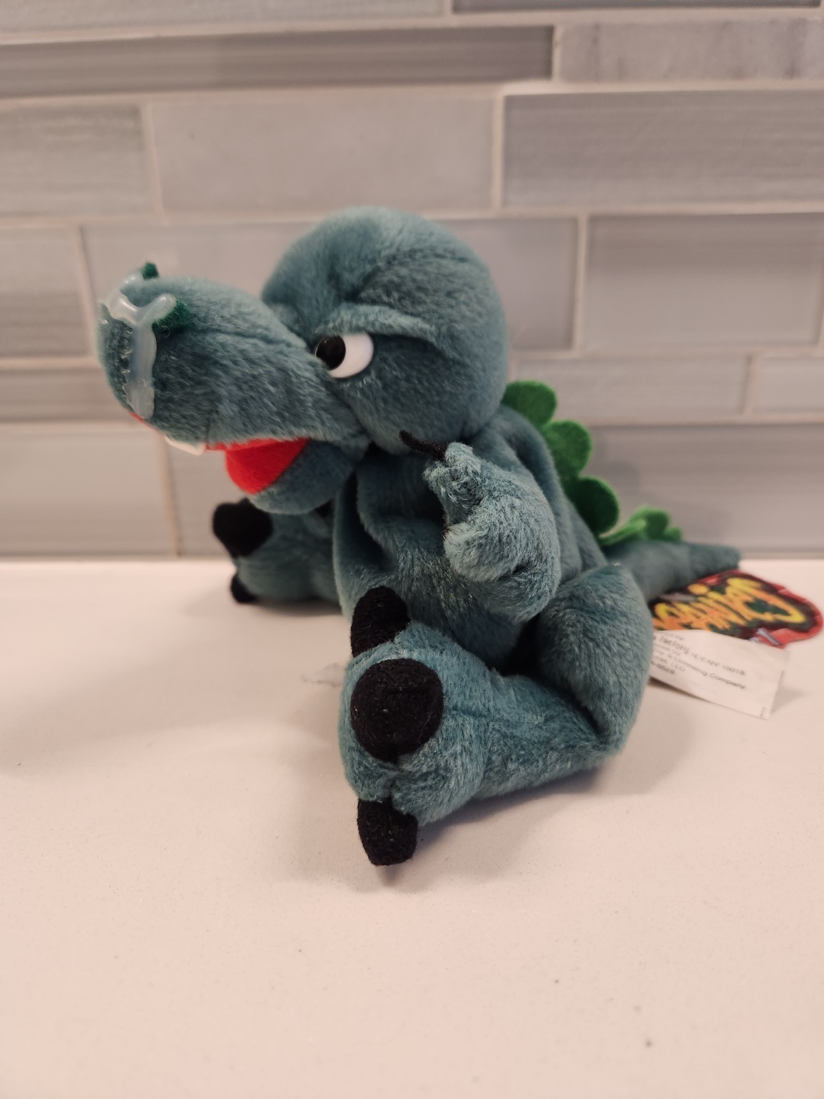 Boris the Mucousaurus Meanies Series 1 7" Plush 1997 Idea Factory Godzilla Spoof