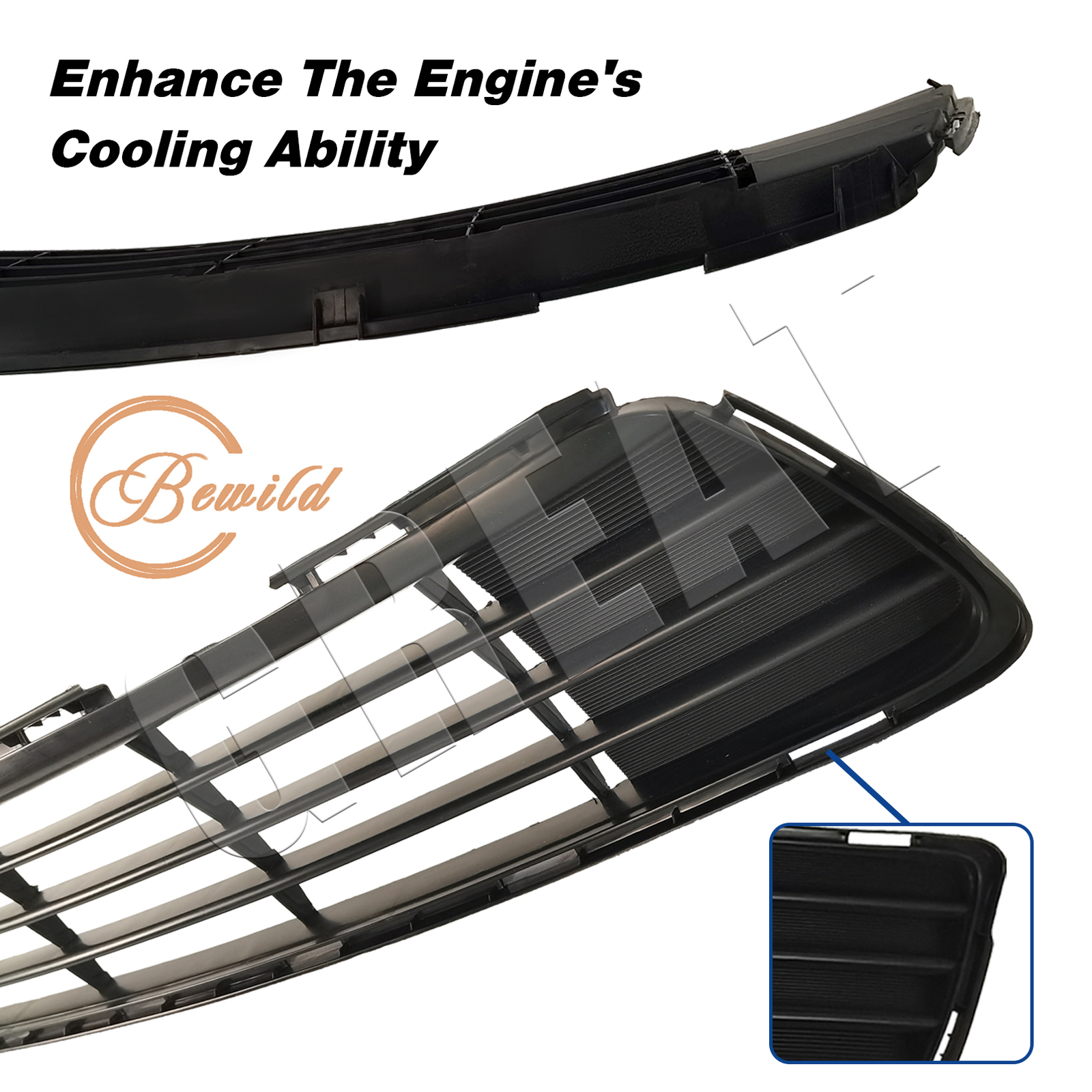 Front Bumper Lower Grille For Toyota Corolla 2011 2012 2013 TO1036125 5311202280