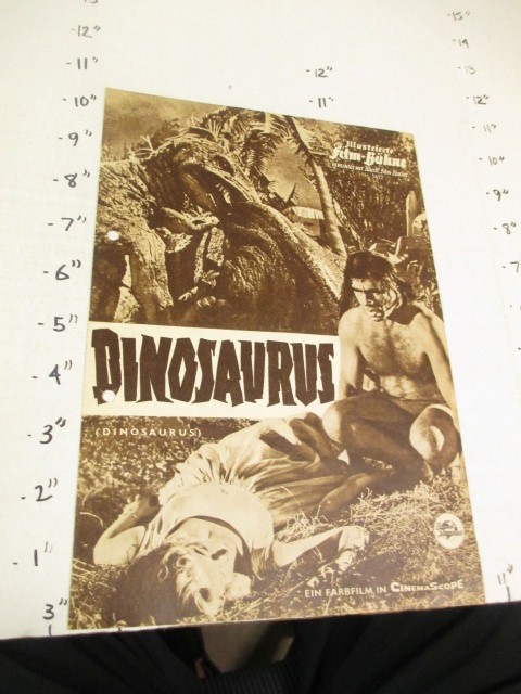 Film Buhne 1960 photoplay sci-fi monster movie DINOSAURUS dinosaur T Rex bronto