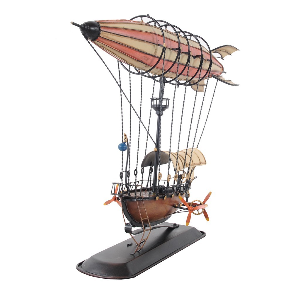 Steampunk Airship Model 14" Handmade Fully Assembled High Quality Home Decor