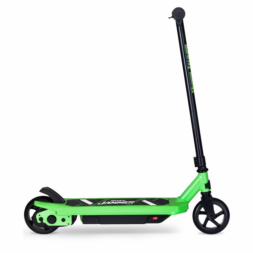 Hyper Kids Electric Scooter Speed LED Lights Jammer 12 Volt Battery Green
