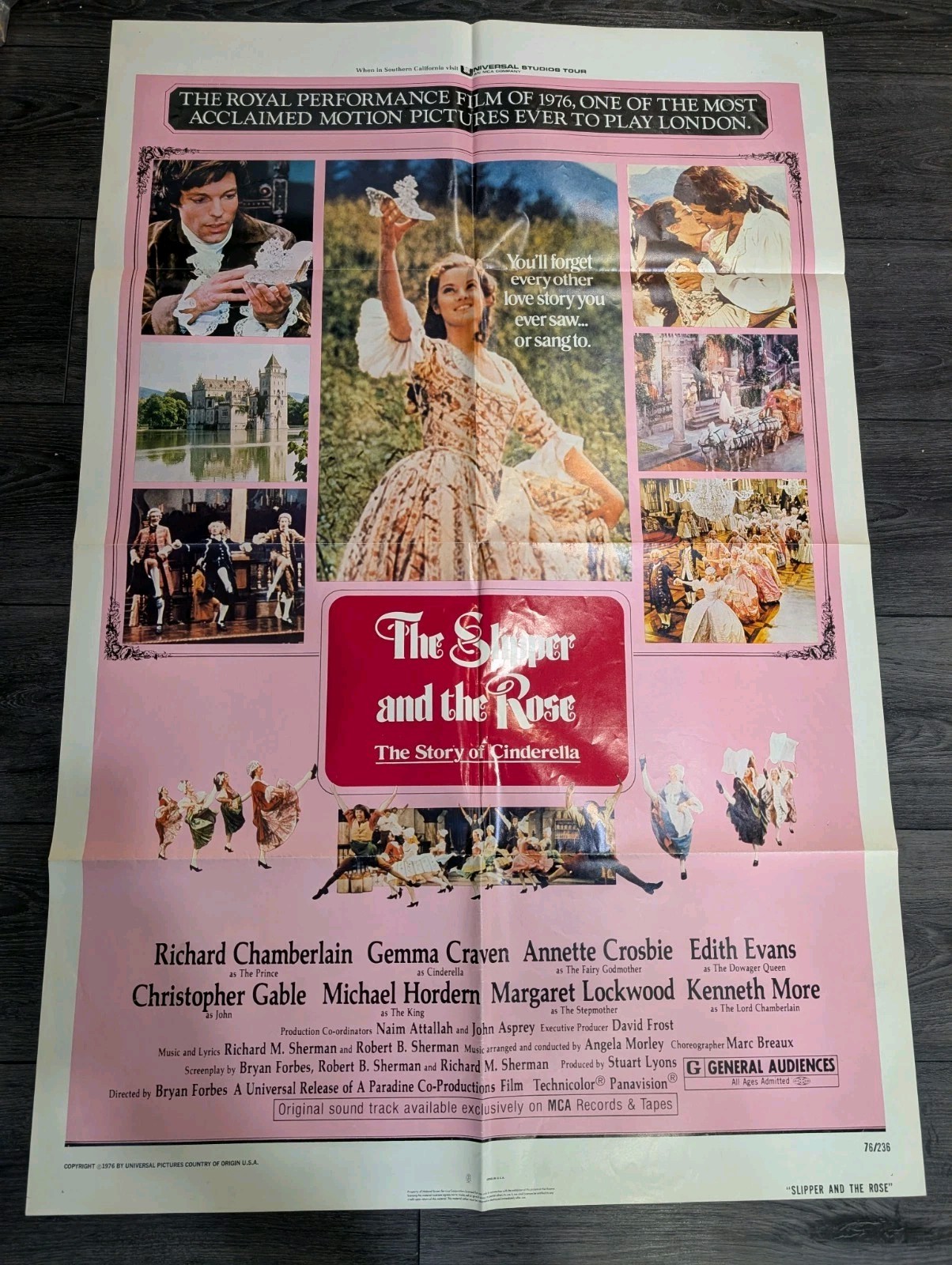 The Slipper and the Rose Movie Poster (1976) Richard Chamberlain