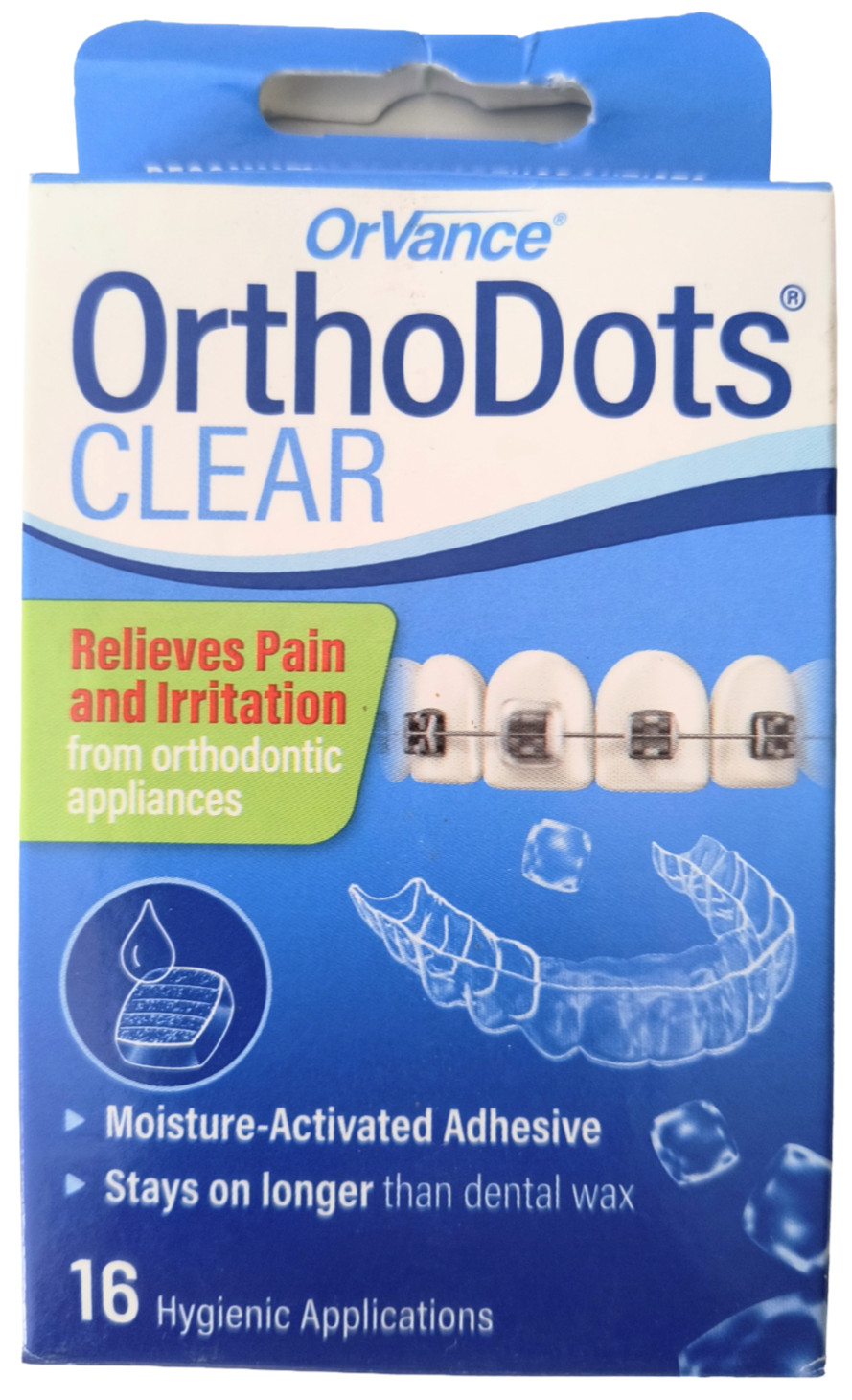OrVance OrthoDots Clear 16 ct box