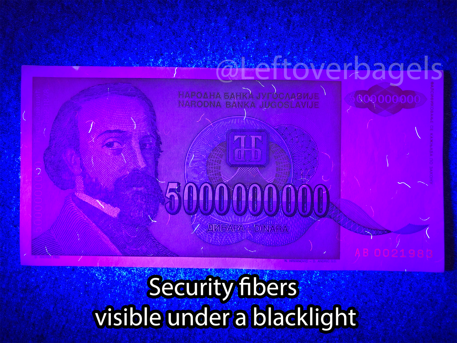 Yugoslavia 5 Billion Dinara 1993 Circulated Banknote Currency Money Cash Bill