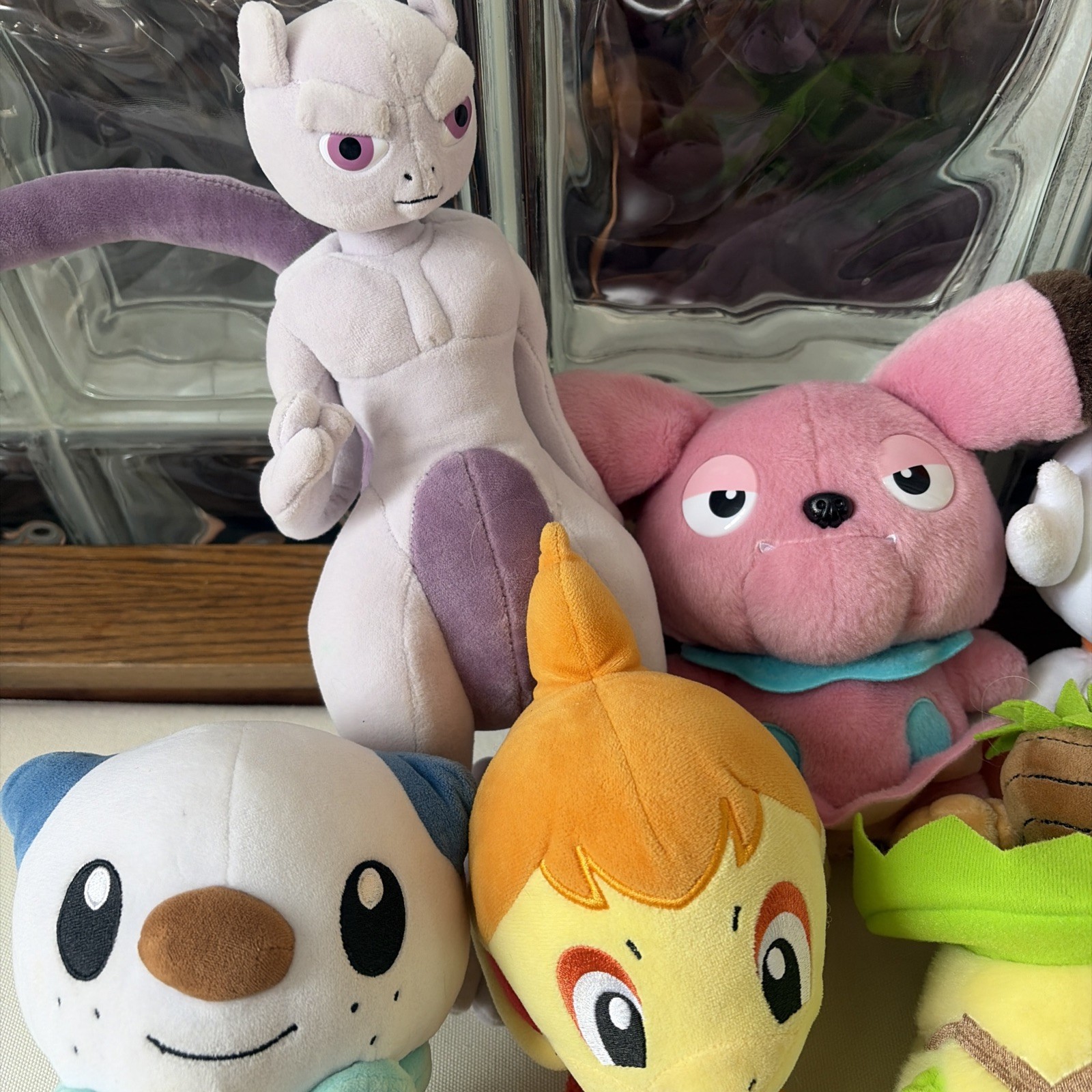 Pokemon Plush Lot Of 8 - Mewtwo, Scorbunny, Pikachu, Chimchar, Psyduck