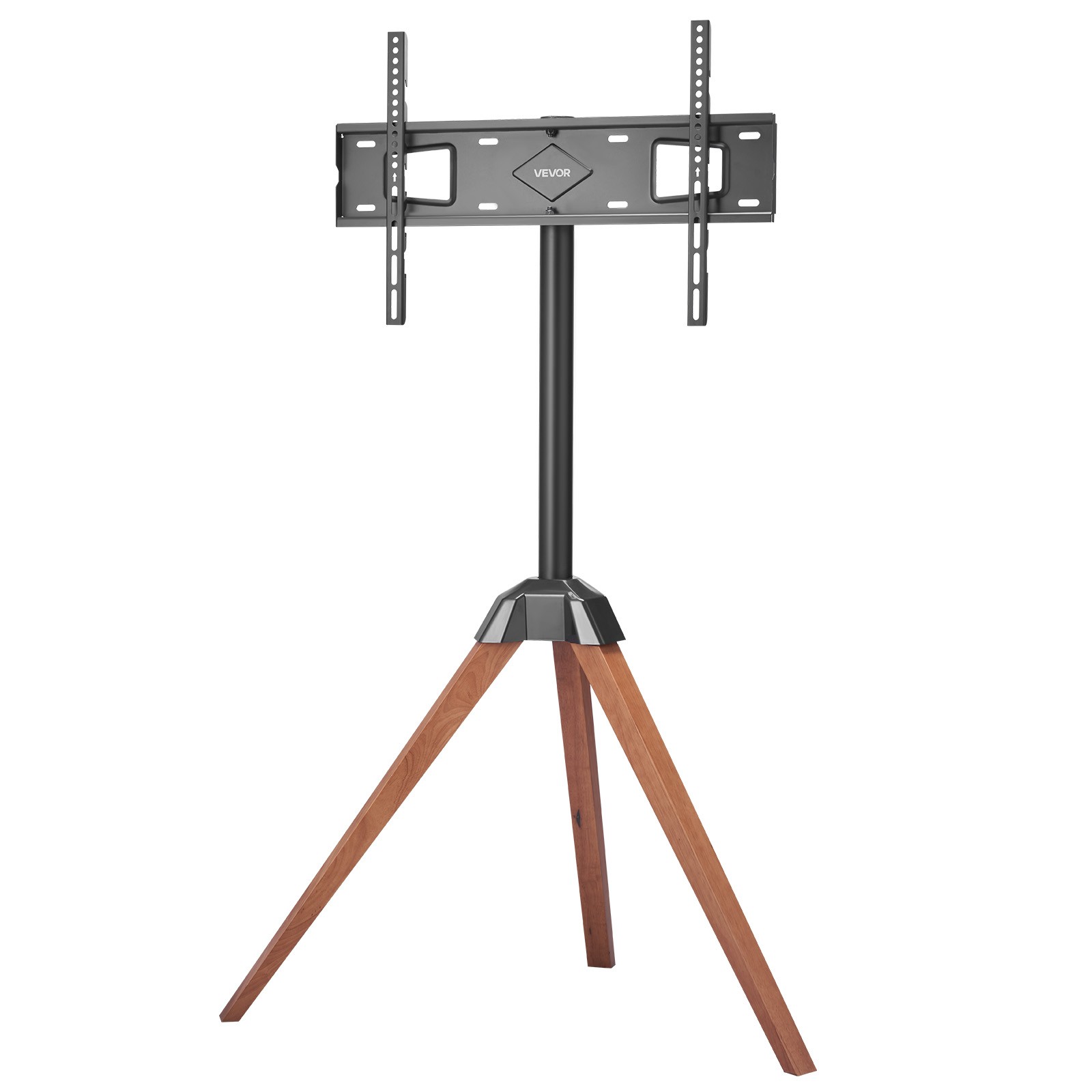 Tripod Easel TV Stand Wood Legs Holds up to 99 lbs for 40-65 Inch Screens