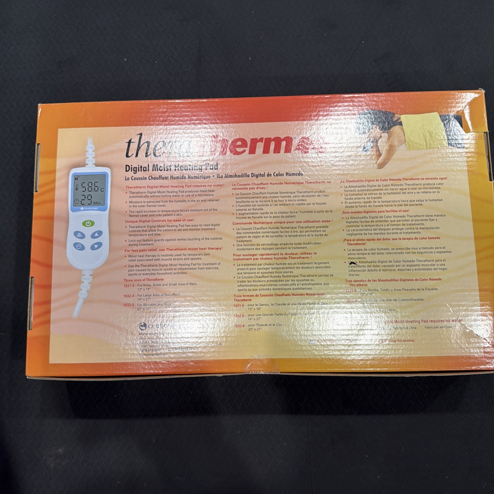 Chattanooga TheraTherm Digital Moist Heating Pad – Back Standard 14” x 27” - New