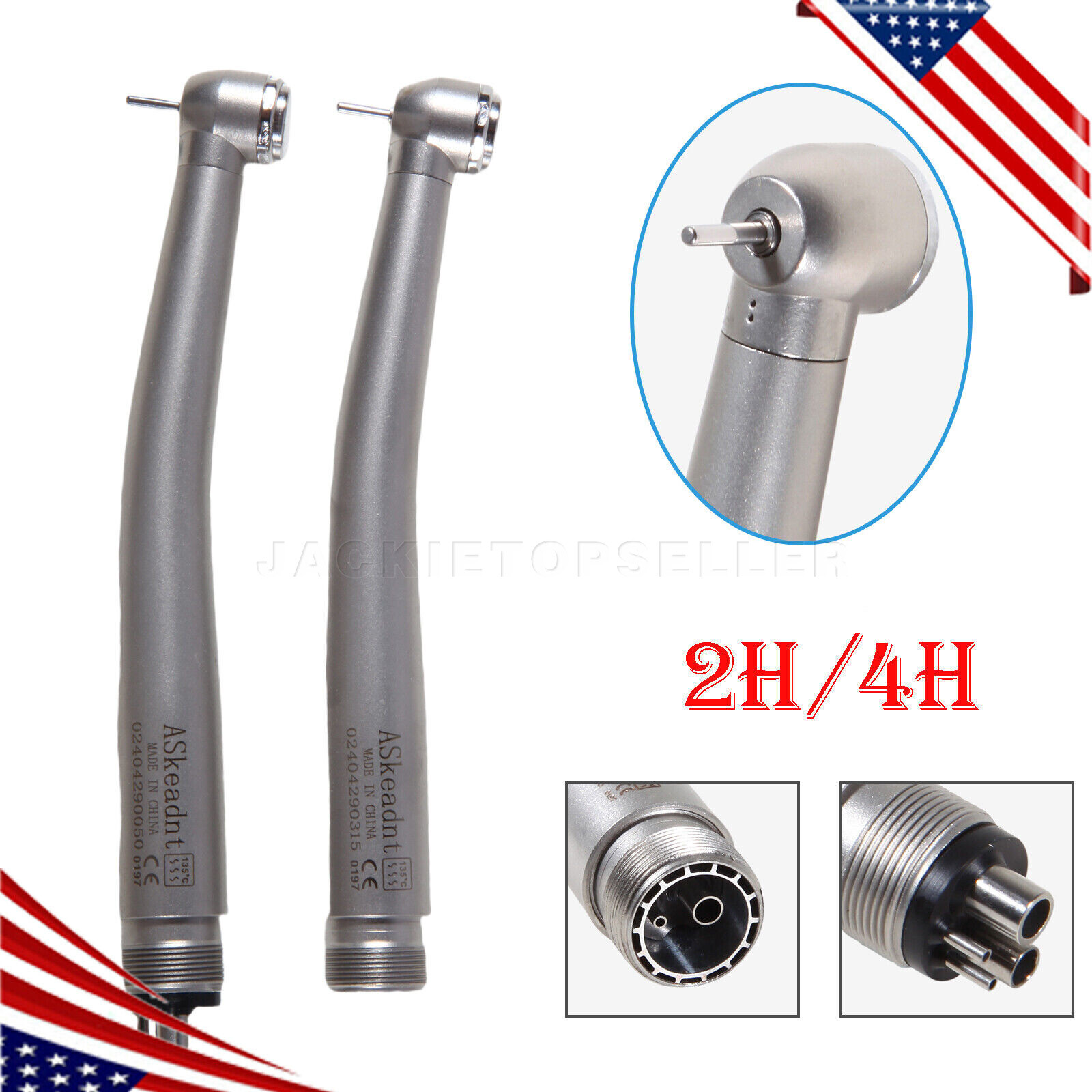 NSK Style Dental Fiber Optic LED E-generator/ High Speed Handpiece 2HOLE/4HOLE