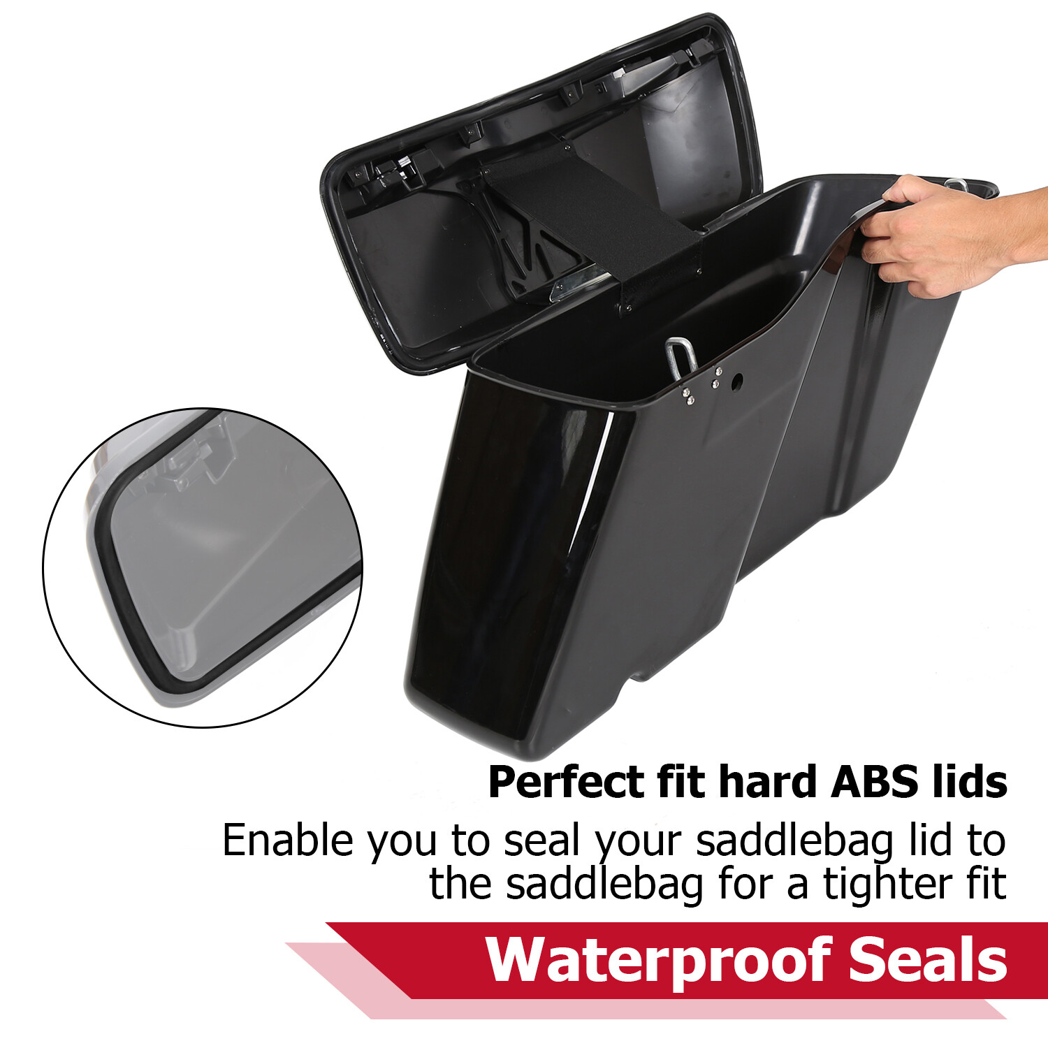 Hard Saddle Bags Saddlebags For Harley Touring 2014-2024 Road King Street Glide