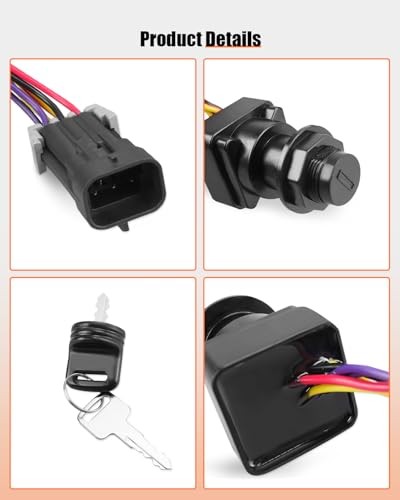 Ignition Switch with Key Fit for Mercury Marine Quicksilver Outboard Motor 3