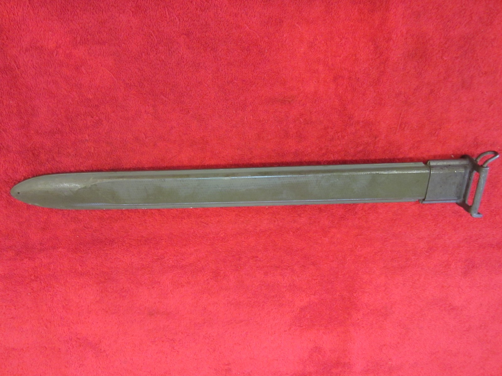 USN Model 1942 MK 1 Plastic Hard Scabbard Used with Free Shipping