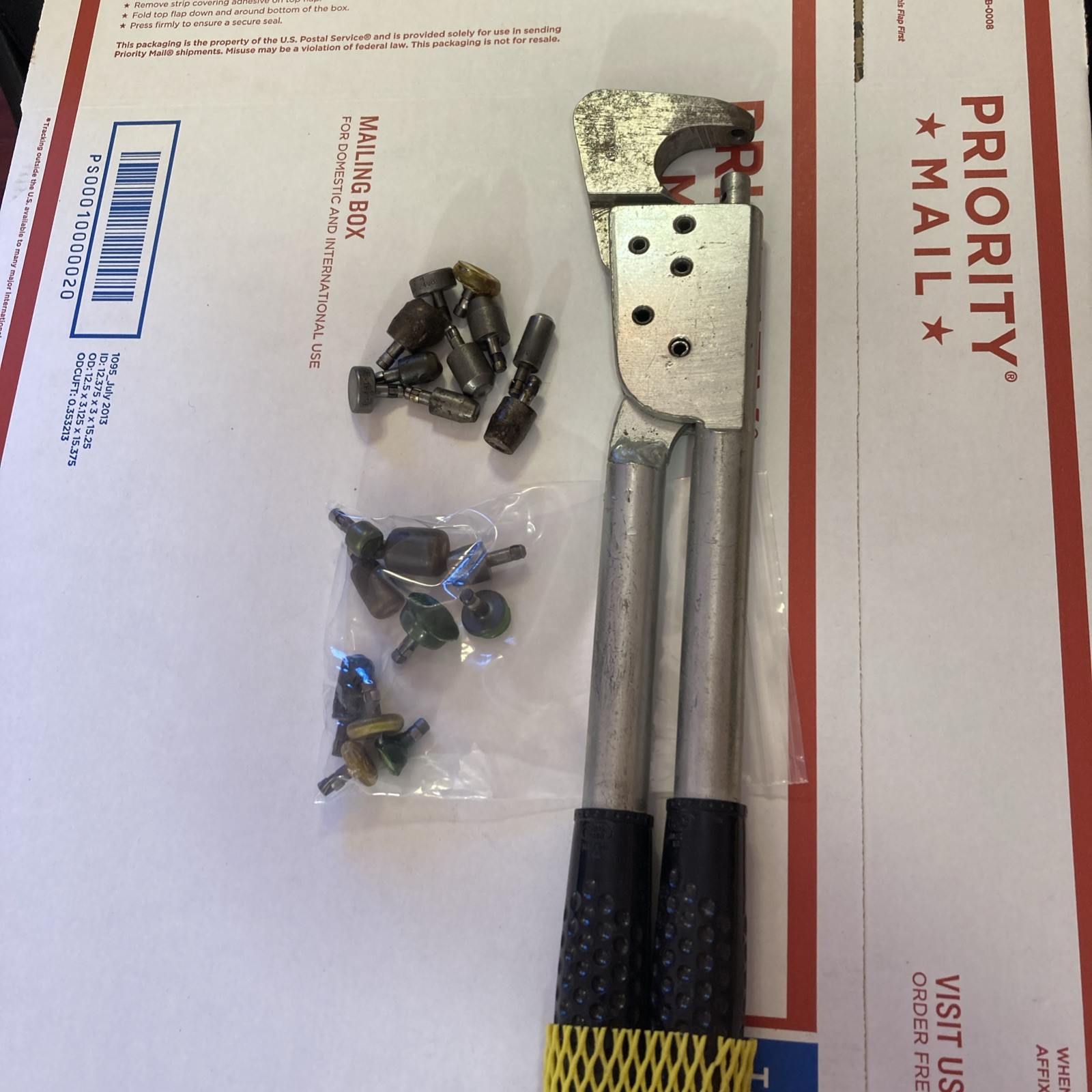 Belly Tank Race Car Hand  Rivet Squeezer W/Die 3/16 Shank Aircraft Aviation Tool