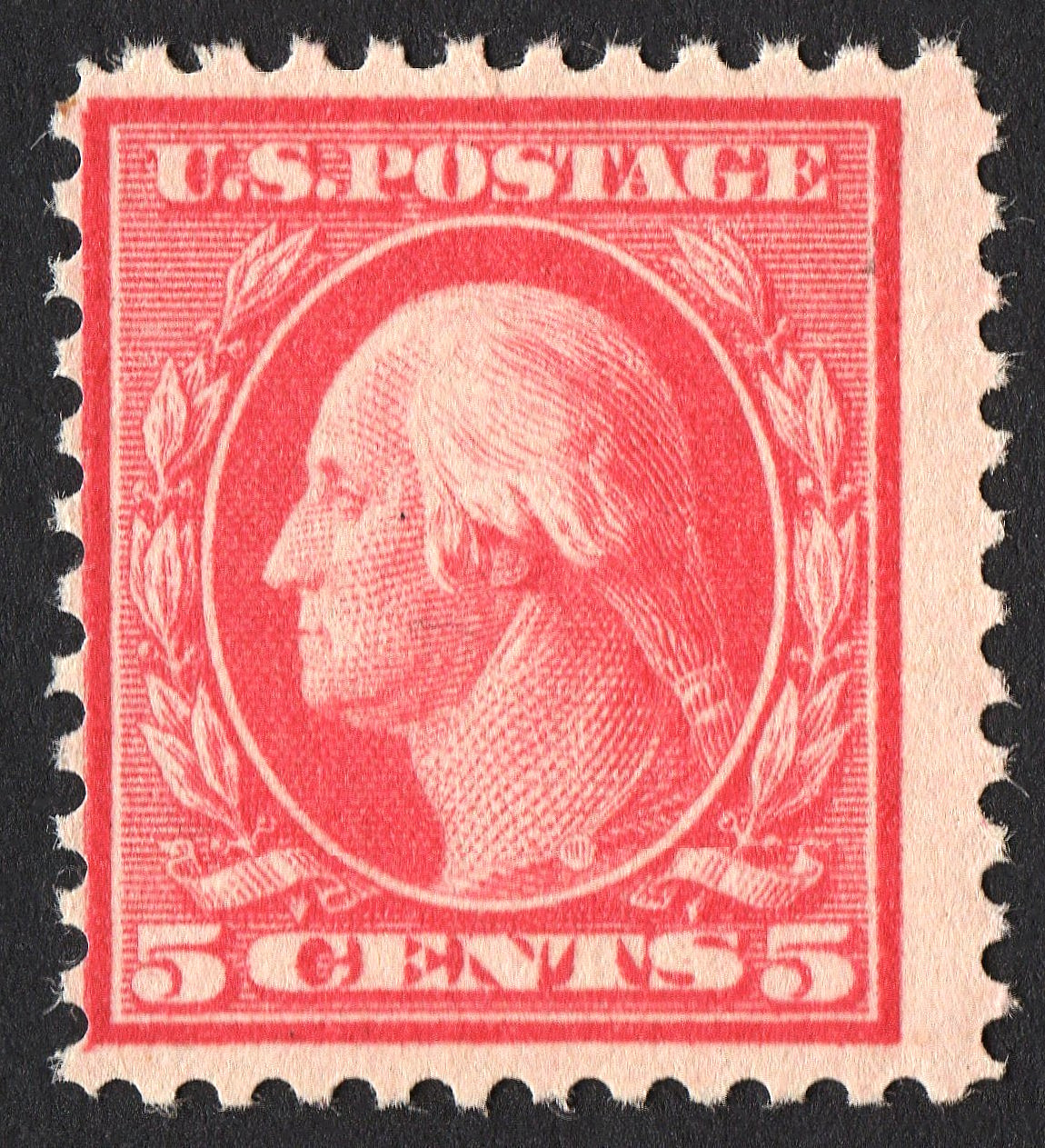 US Sc# 505 *MINT OG NH* {"SCARCE 5c ROSE "ERROR VAR } WASHINGTON OF 1917 CV$ 625