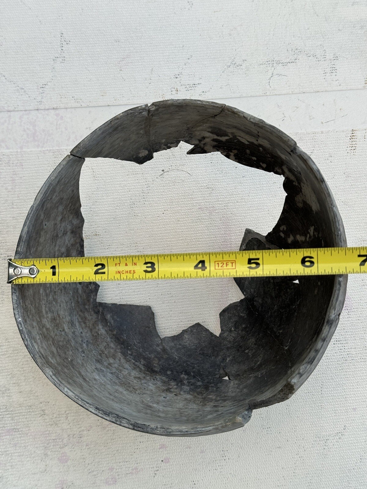 Native American PreColombian Rebuilt Footed Bowl Red Swirl Pattern Pottery Bowl