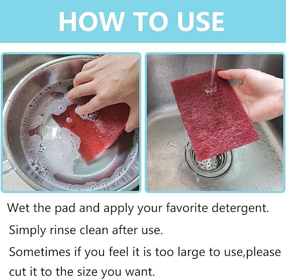 25pcs 6" X 9"/150x230mm Scuff Pads Gold Non-Woven Hand Pad 150 Grit For Cleaning