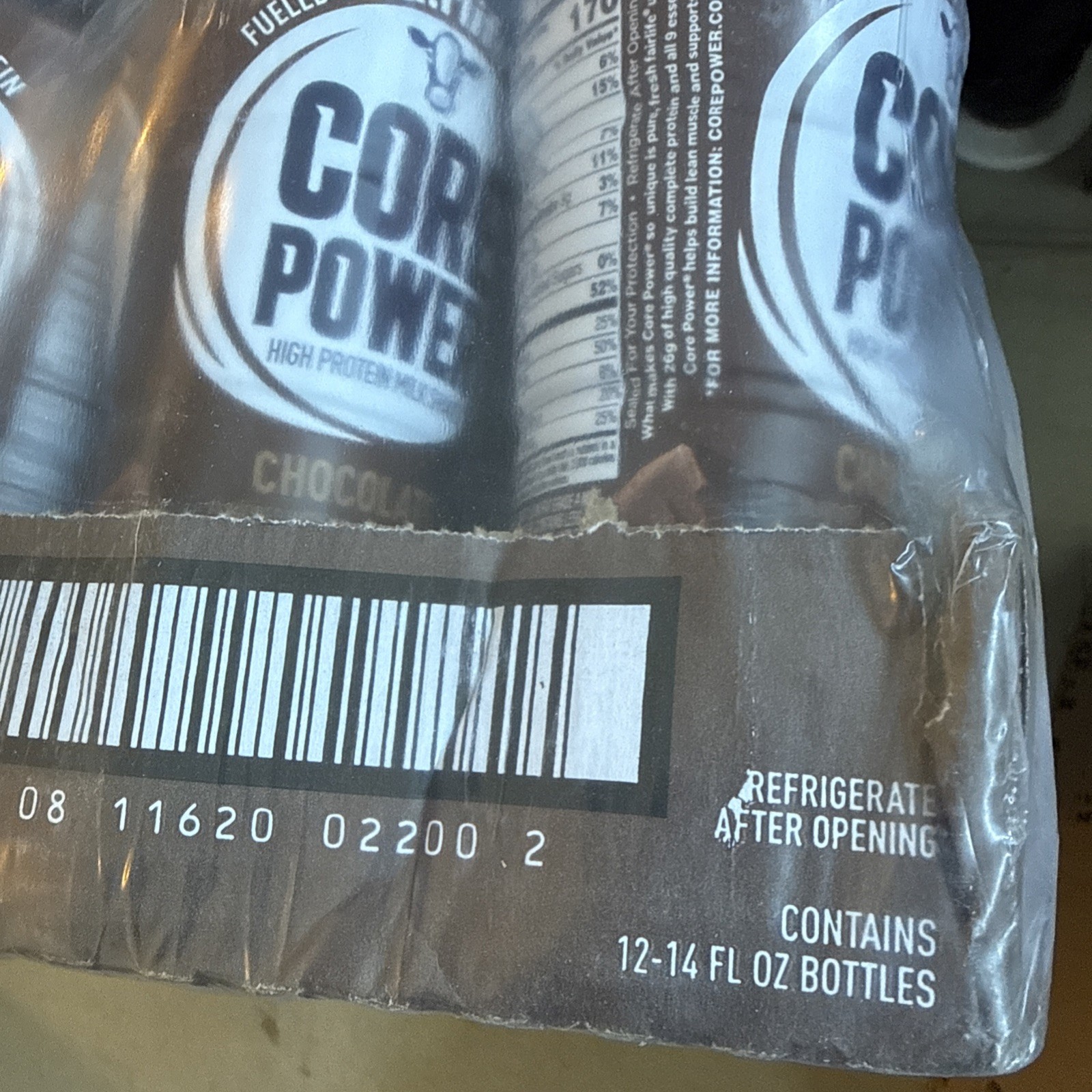 Fairlife Core Power Protein Shake, Chocolate, 26g Bottle, 14oz, 12 Pack