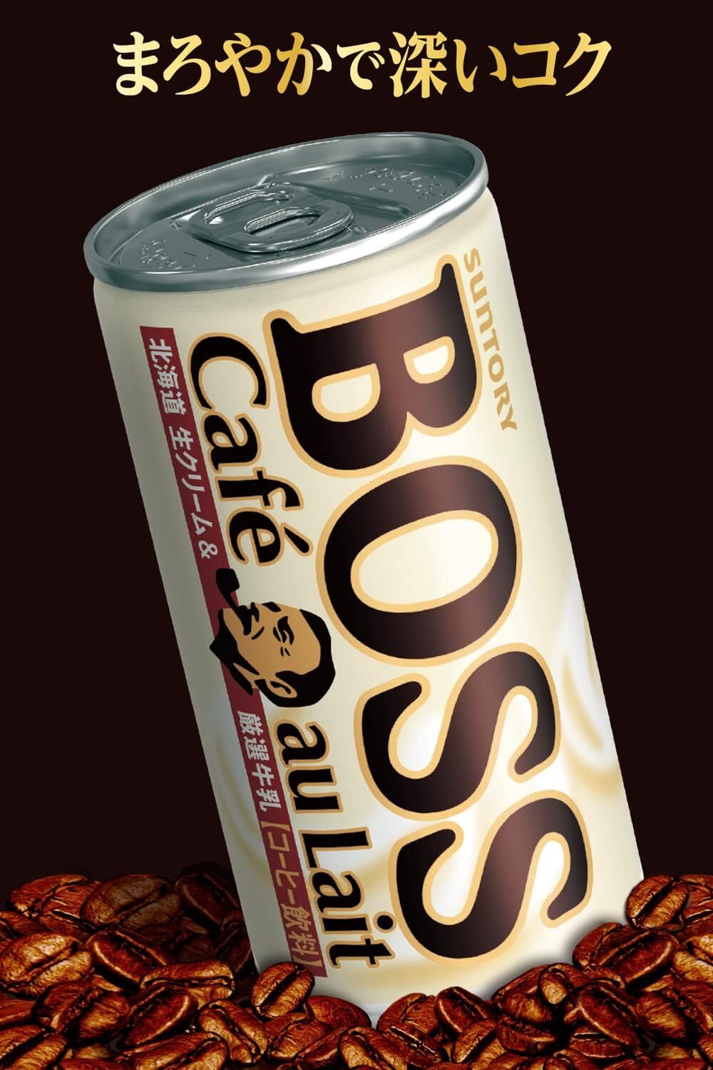 Suntory Boss Coffee (185 g x 10 Cans), Popular Japanese Drink, Made in Japan