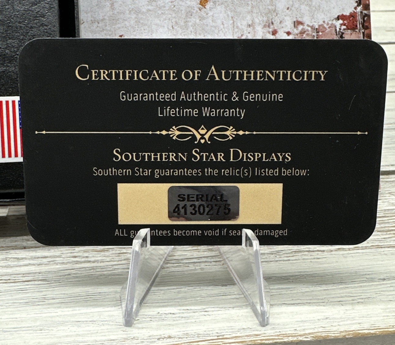 Revolutionary War Pistol Ball / FLINT Yorktown, Virginia with Display Case & COA