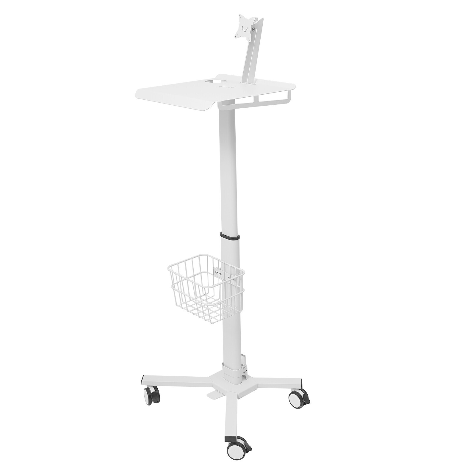 Adjustable Rolling Medical Cart with iPad Holder for Healthcare & Spa