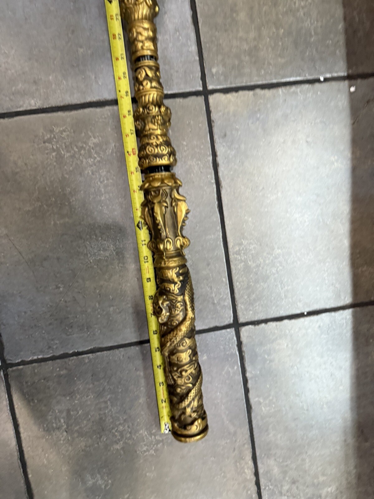 Monkey King Staff 53” Kungfu Gold Metal Wushu Sticks 1:1