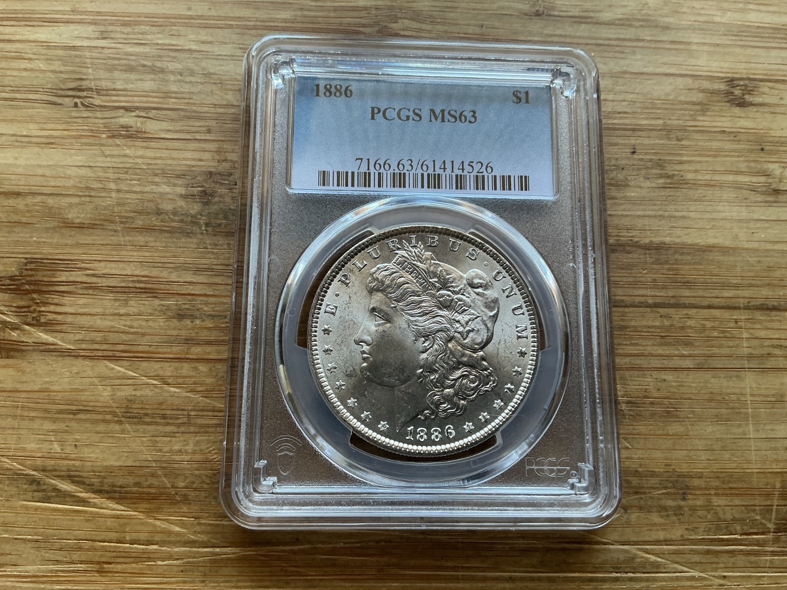 1886 Morgan Silver Dollar PCGS MS63