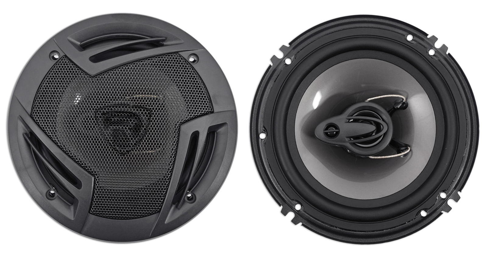 (4) Rockville RV6.3A 6.5" 3-Way Car Speakers 1500 Watts/280 Watts RMS CEA Rated