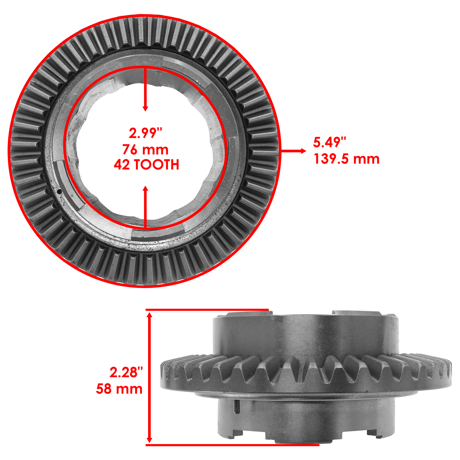 Front Differential Kit For Polaris Sportsman 550 850 2009-2014 1332963 1332470