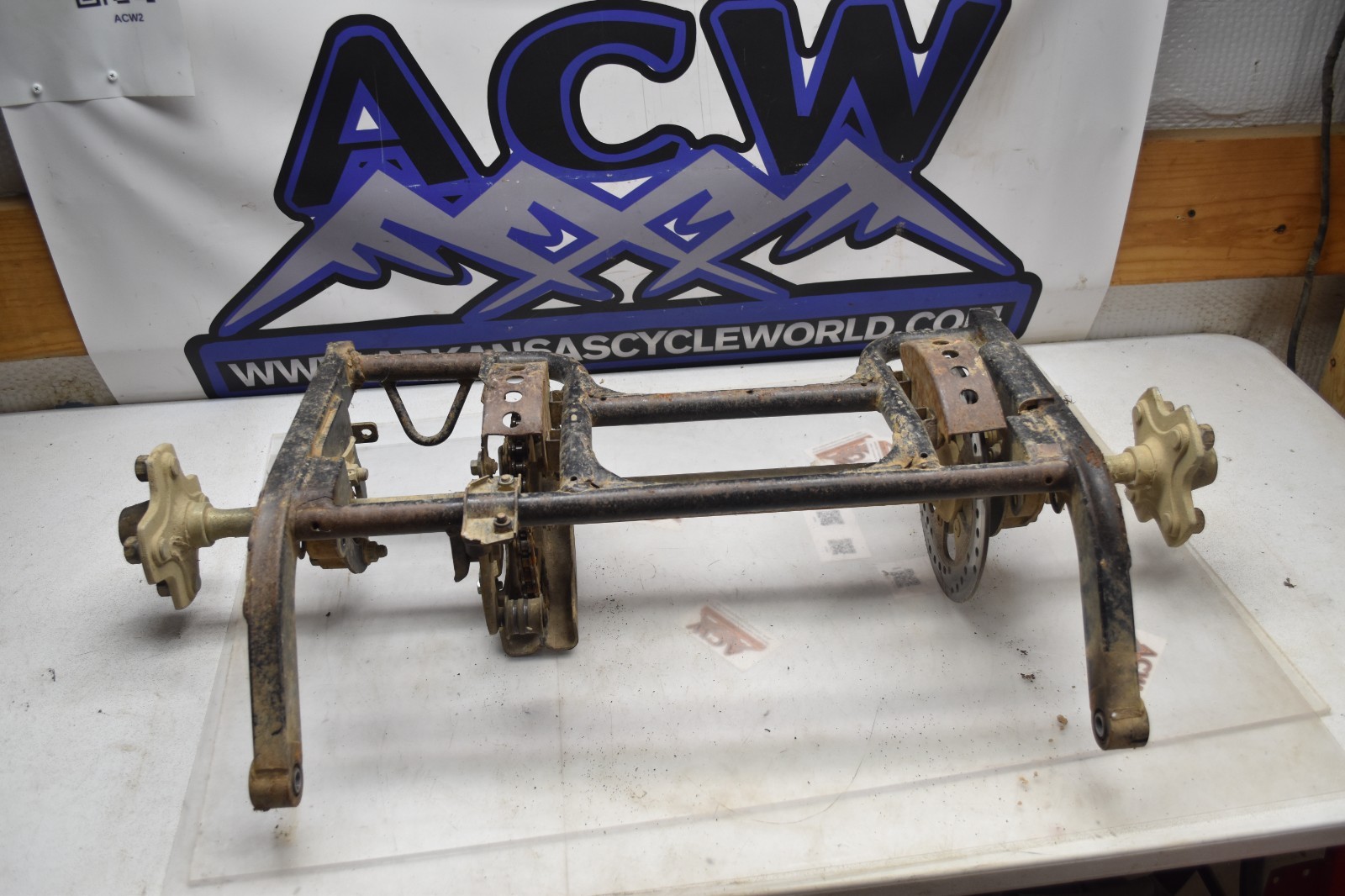 Q1-6 Full Rear End Axle Swing arm 2012 Polaris RZR 170 RZR170 UTV Free Us Ship