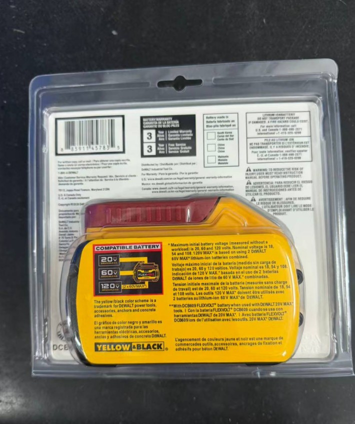 Dewalt DCB612 20V/60V FlexVolt Lithium-Ion 12.0Ah Battery Power Tool Batteries