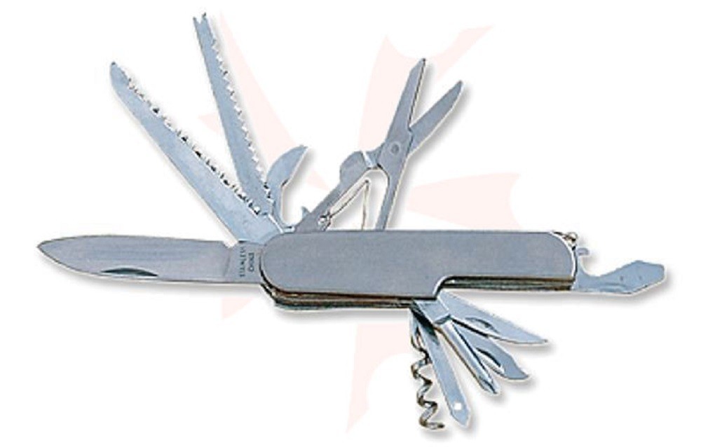 Swiss Army Type Scout Field Utility Camp Knife - 13 Function Multi-Tool - NEW