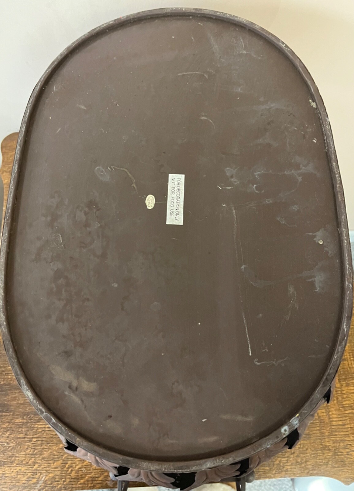 Firewood Bin Metal Handles and Lid Leaves