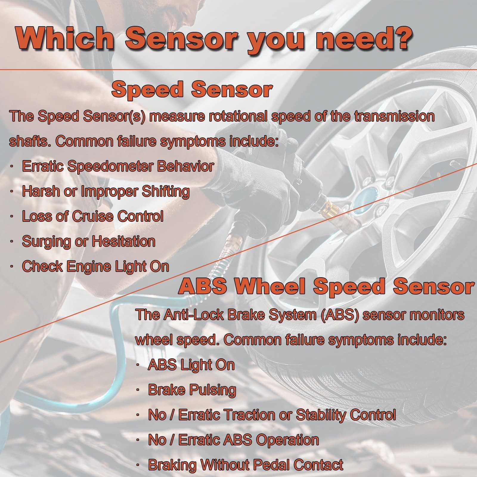 ABS Wheel Speed Sensor Front Left Driver Side Compatible with Select Toyota M...